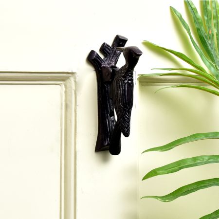 Antique Pileated Door Knocker